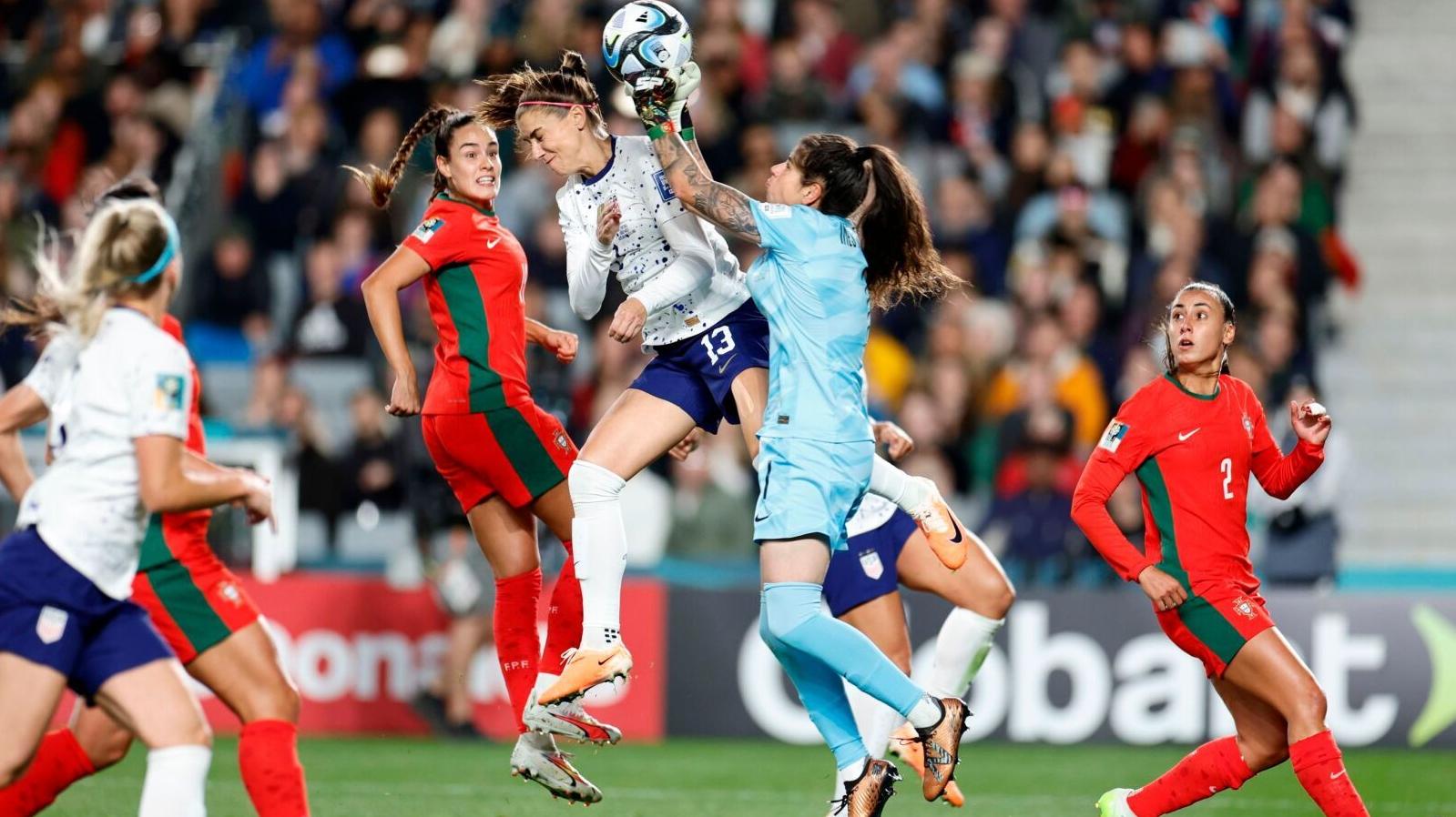 US survives late scare to reach Women’s World Cup round of 16
